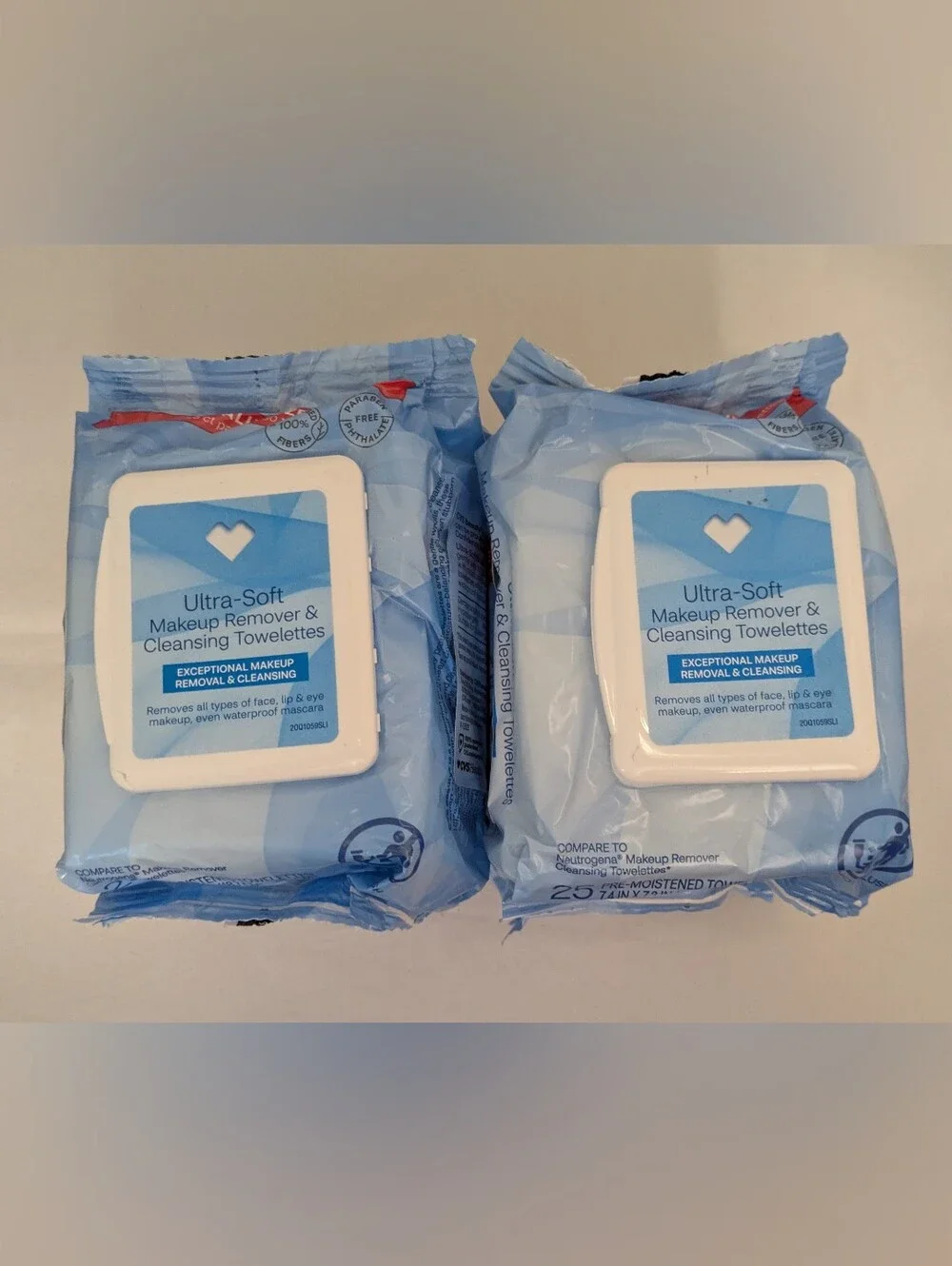 Ultra-Soft Makeup Remover & Cleansing Towelettes - Blue Packaging 2pks Of 2